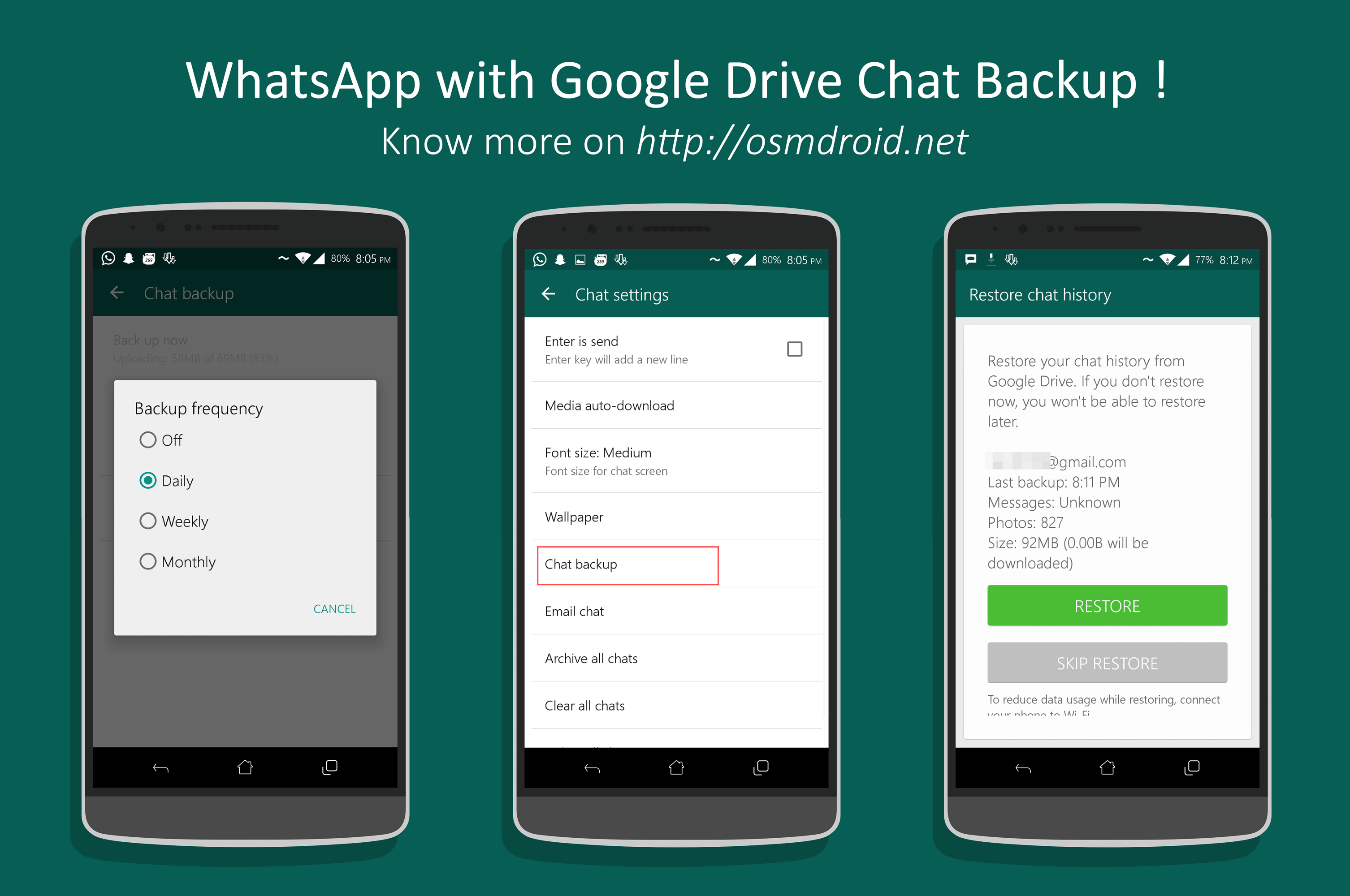 google drive app backup