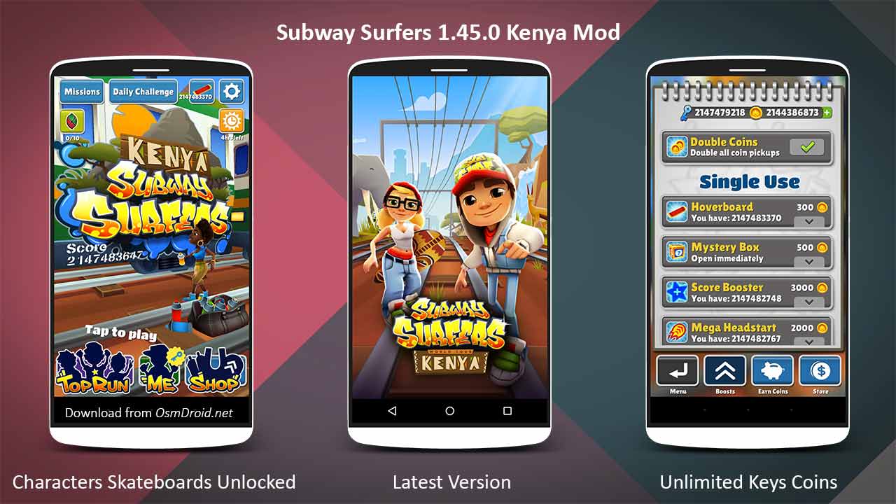 unlimited coins and keys for subway surfers apk