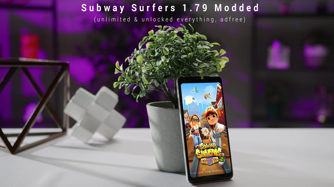 DroidMod.Ru - Subway Surfers Версия: 1.90.0 MOD Описание