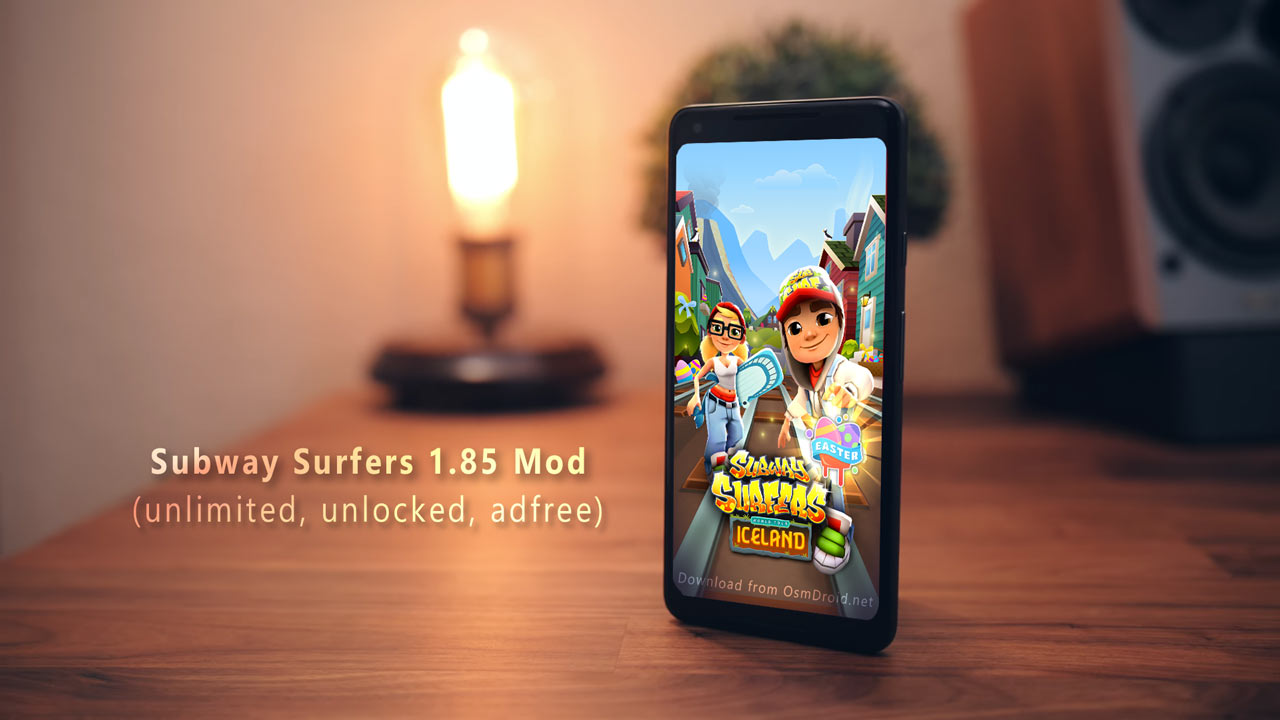 Subway Surfers 1.85.0 Iceland Apk and Mod (Unlimited coins/keys)